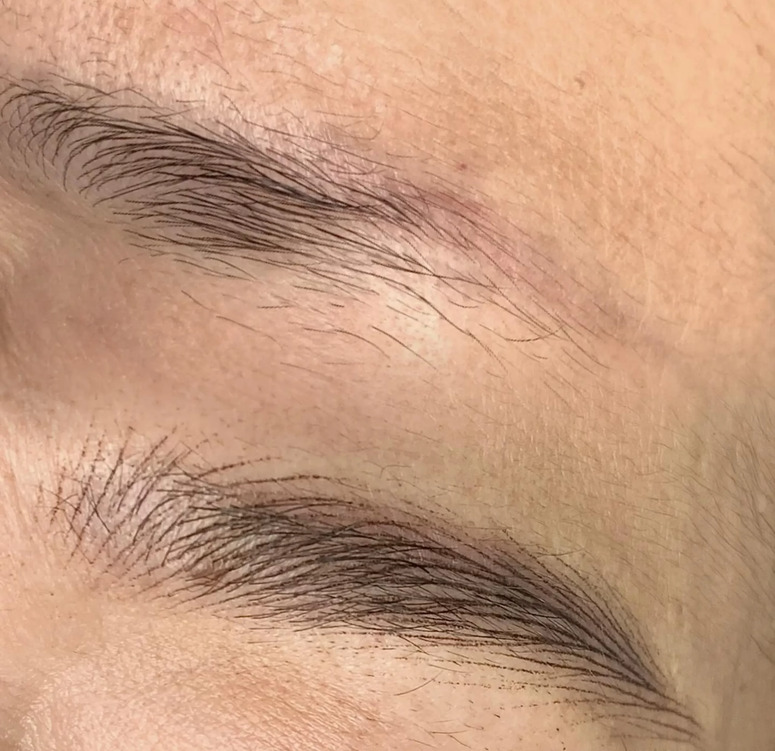 before and after eyebrow tattoo