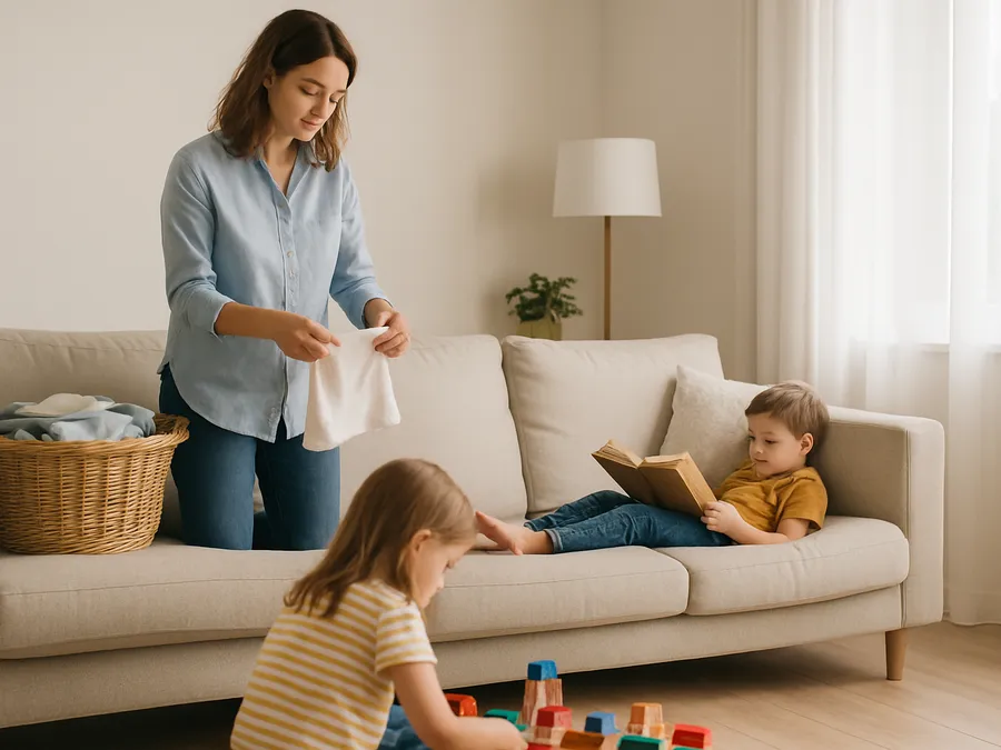 In focus: family life — moment