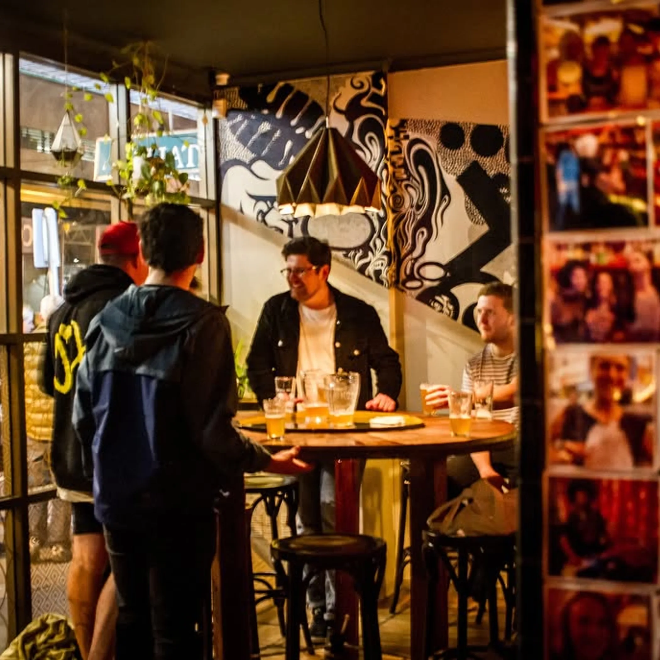 people socializing in melbourne bar