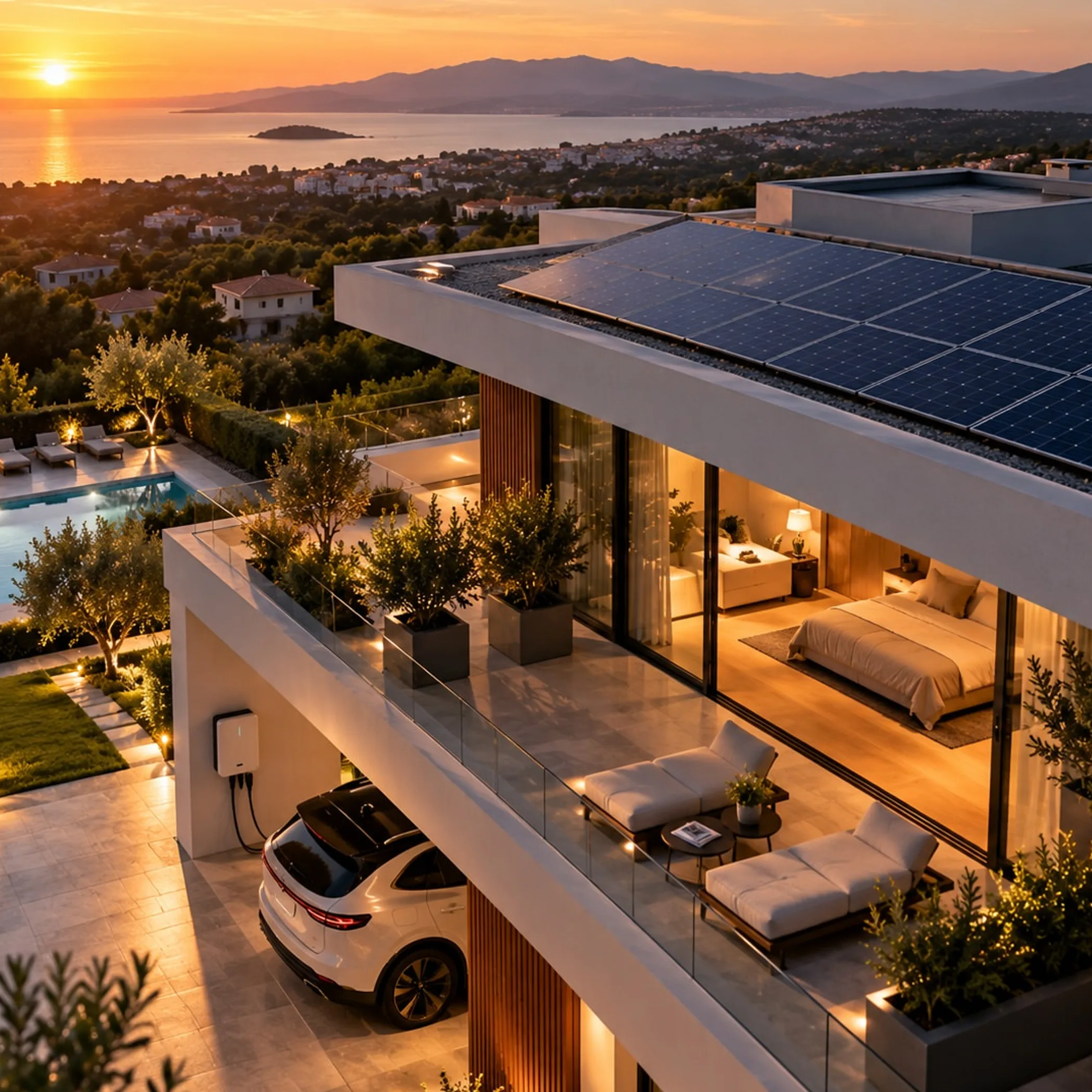 solar panels in clear daylight