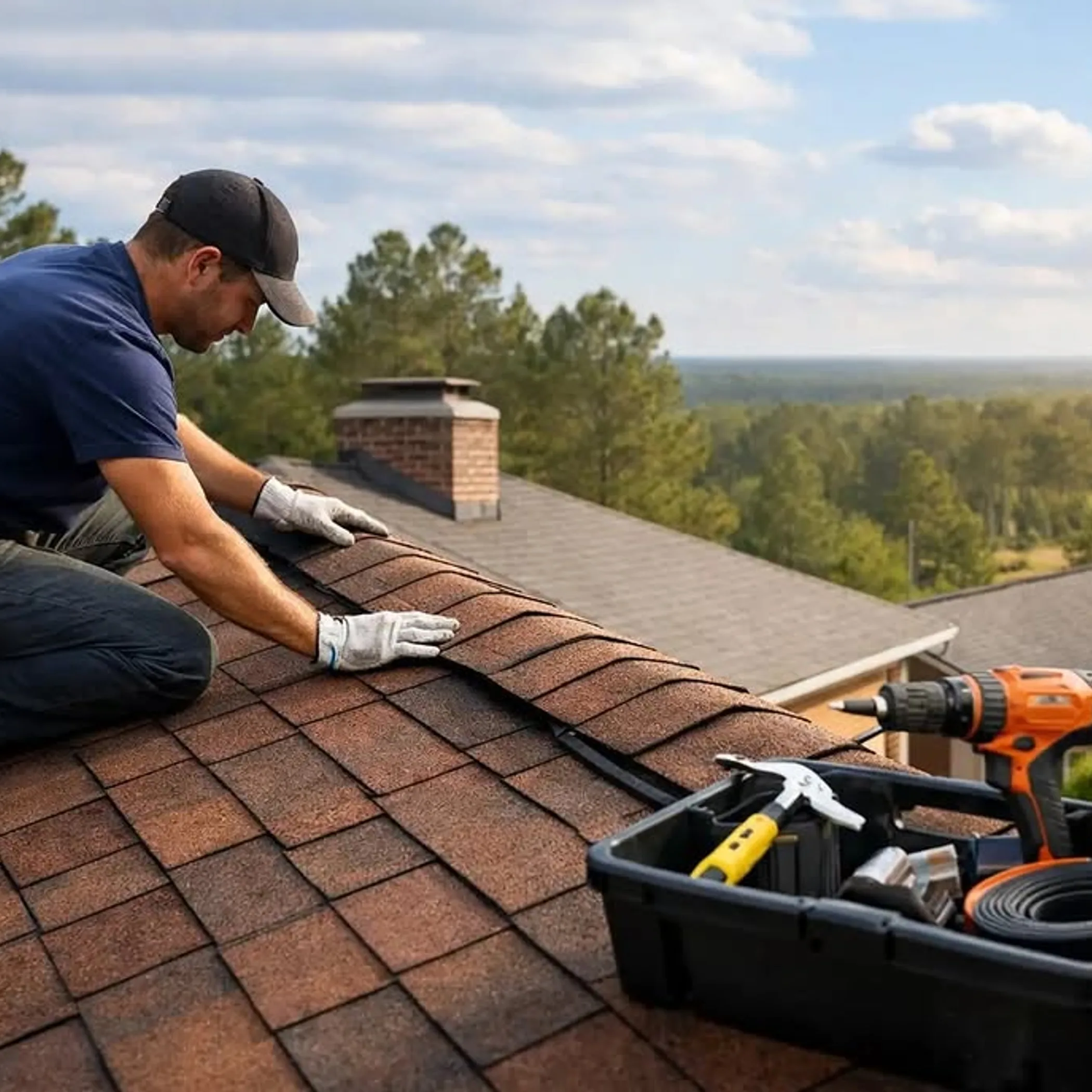roof maintenance work