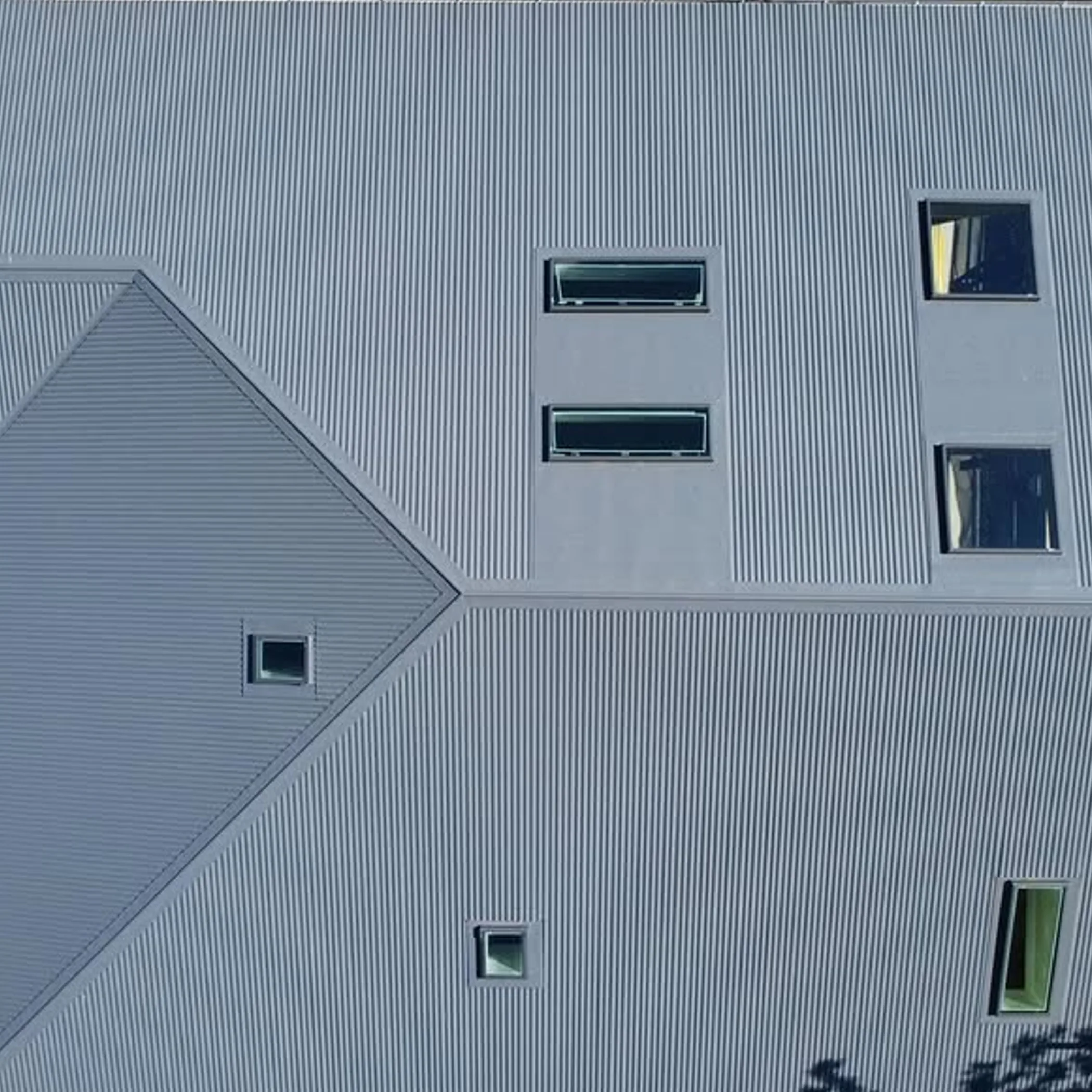 clean residential roof
