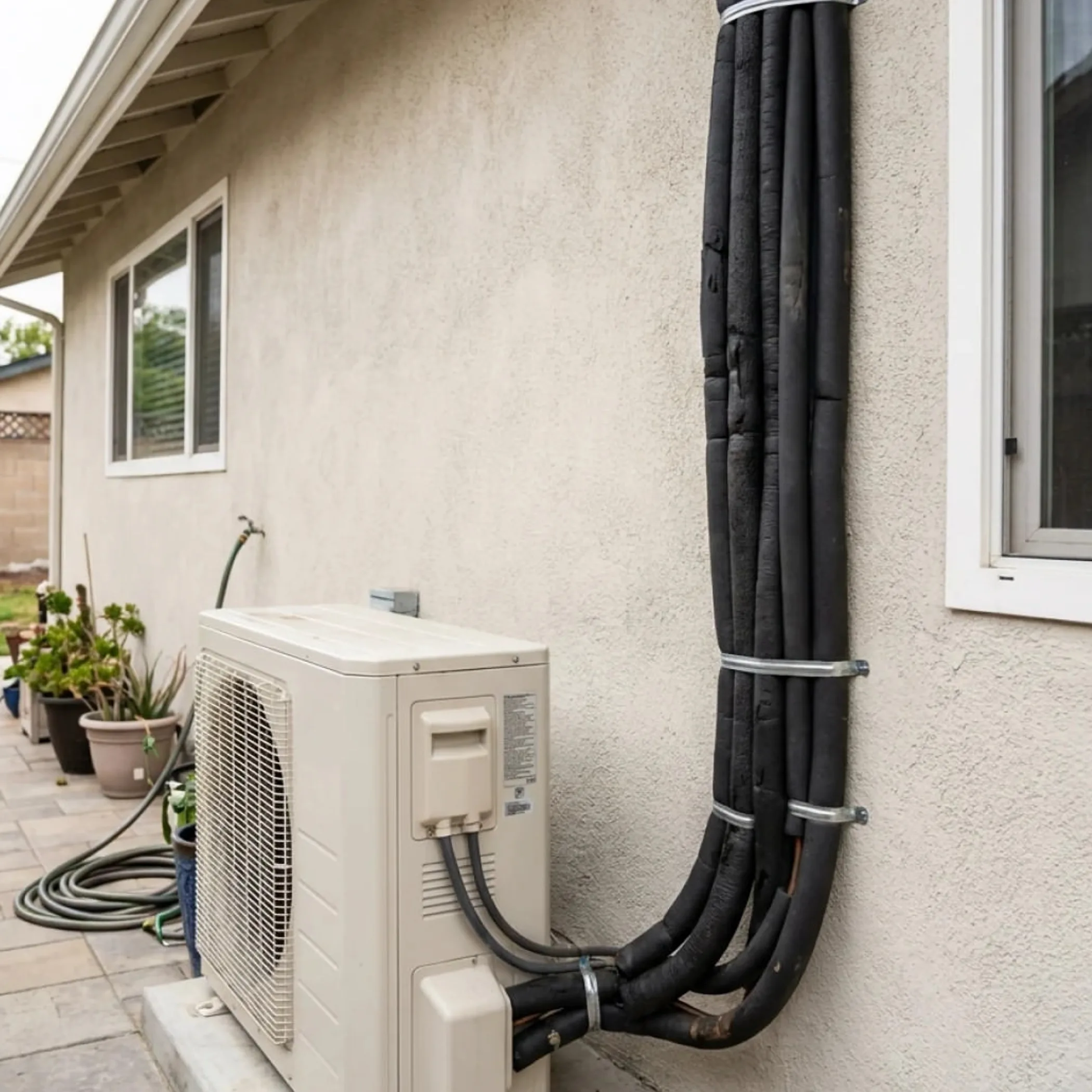 deteriorating mini-split line insulation